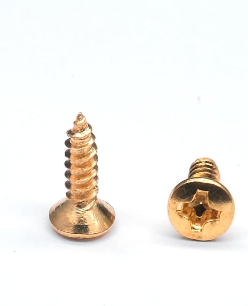 harpfeas براغي واقي البيكارد الكهربائي 3MM لجيتار البيس، براغي تركيب واقيات الخدش لجيتار فيندر سترات ST تيلي TL ستراتوكاستر تيلا كاستر جيبسون LP ليس بول SG، عبوة من 50 (ذهبي) - Image 4